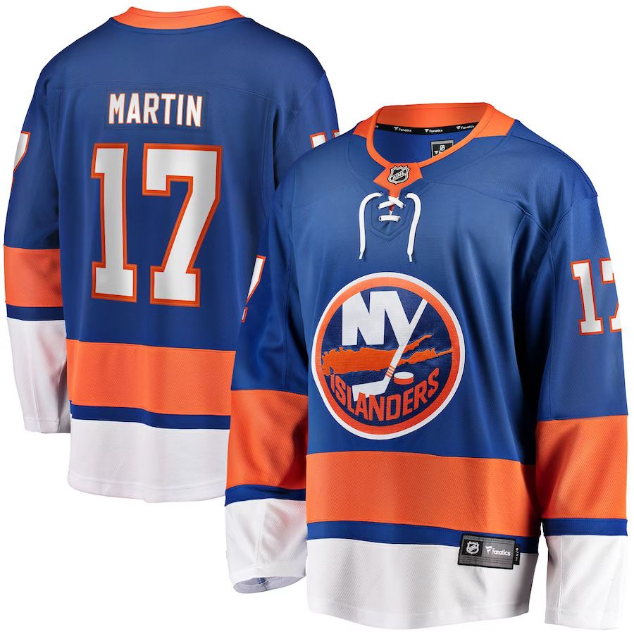 Men New York Islanders #17 Matt Martin Royal Fanatics Branded Home Breakaway Player NHL Jersey->youth nfl jersey->Youth Jersey